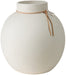 Ernst Vase Steingut rund 21x22cm weiß