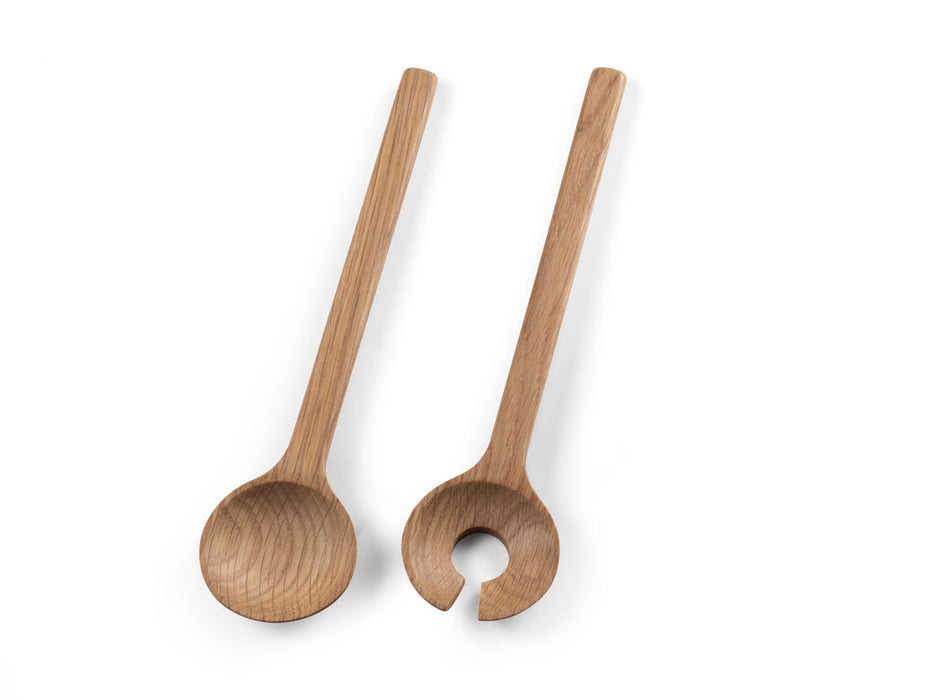 Salatbesteck, Eiche, L 24cm