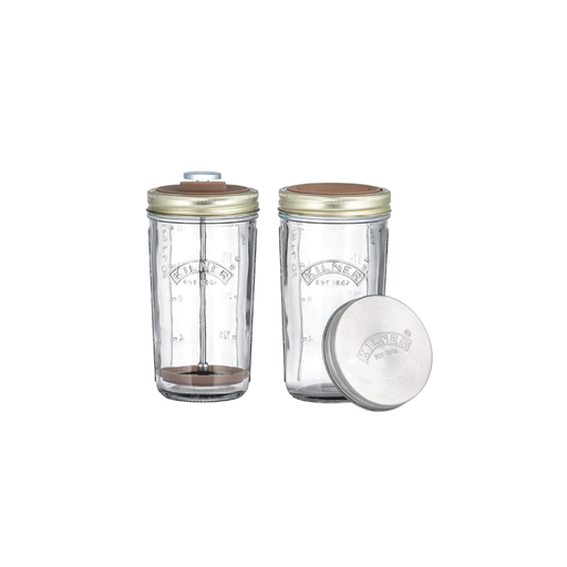 Mandelmilchmacher- Nut Drinks Maker Kit, Kilner, 2 x 0.5l