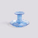 HAY Kerzenhalter FLARE - Candleholder Stripe Light Blue With White S
