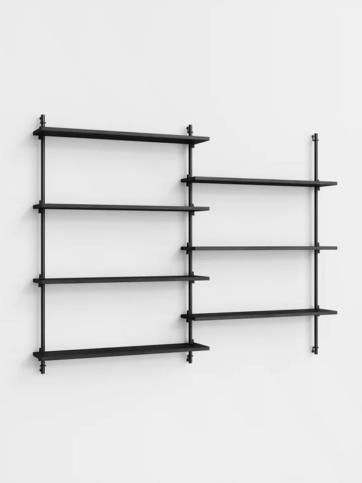 Moebe Wall Shelving ws.115.2 Black