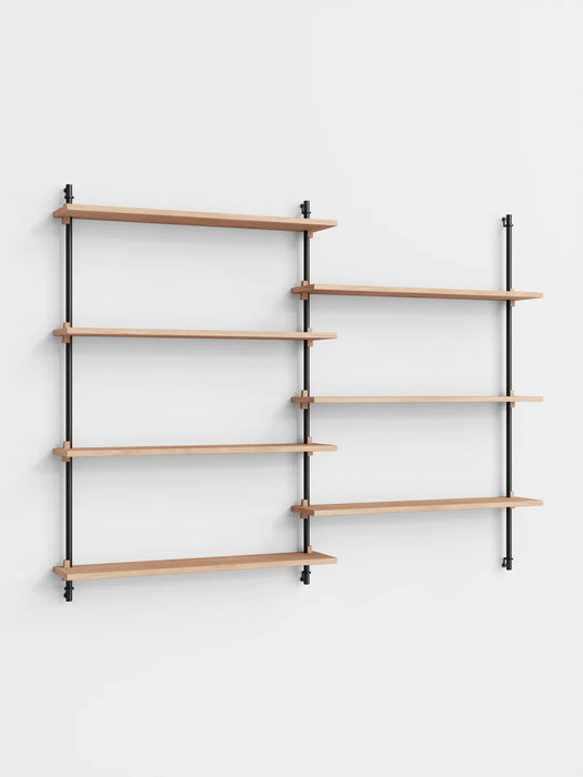 Moebe Wall Shelving ws.115.2 Oak/Black