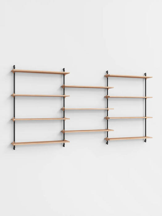 Moebe Wall Shelving ws.115.3 Oakl/Black
