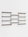 Moebe Wall Shelving ws.115.3 Smoked Oak/White