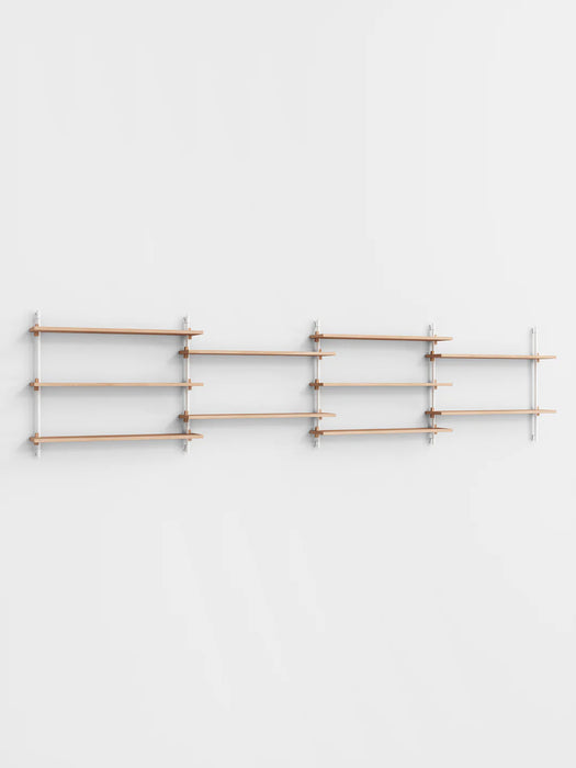 Moebe Wall Shelving ws.65.4 Oak/White