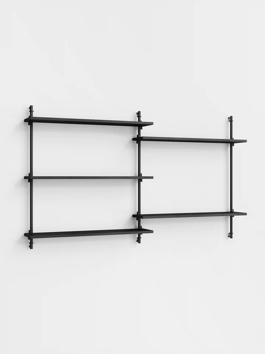 Moebe Wall Shelving ws.85.2 Black