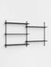 Moebe Wall Shelving ws.85.2 Black