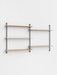 Moebe Wall Shelving ws.85.2 Oak/Black
