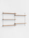 Moebe Wall Shelving ws.85.2 Oak/White