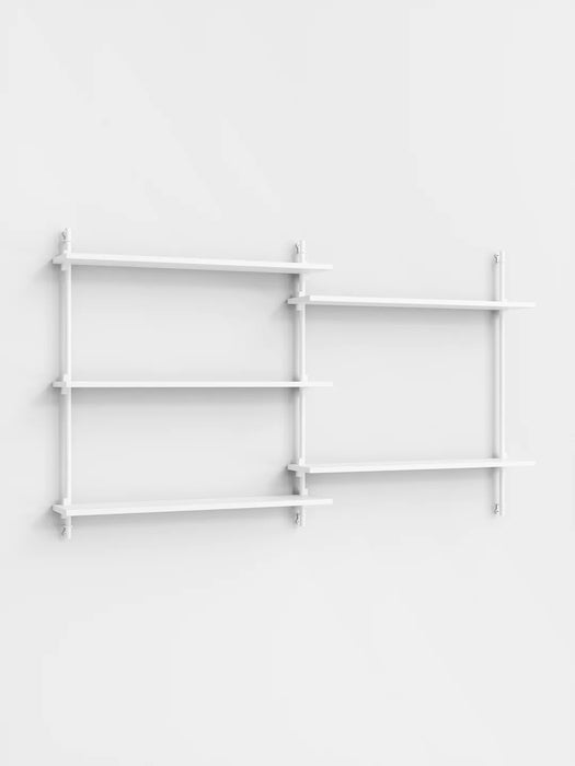 Moebe Wall Shelving ws.85.2 White