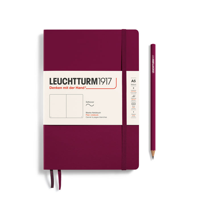 Notizbuch Medium (A5) - Softcover - 123 nummerierte Seiten