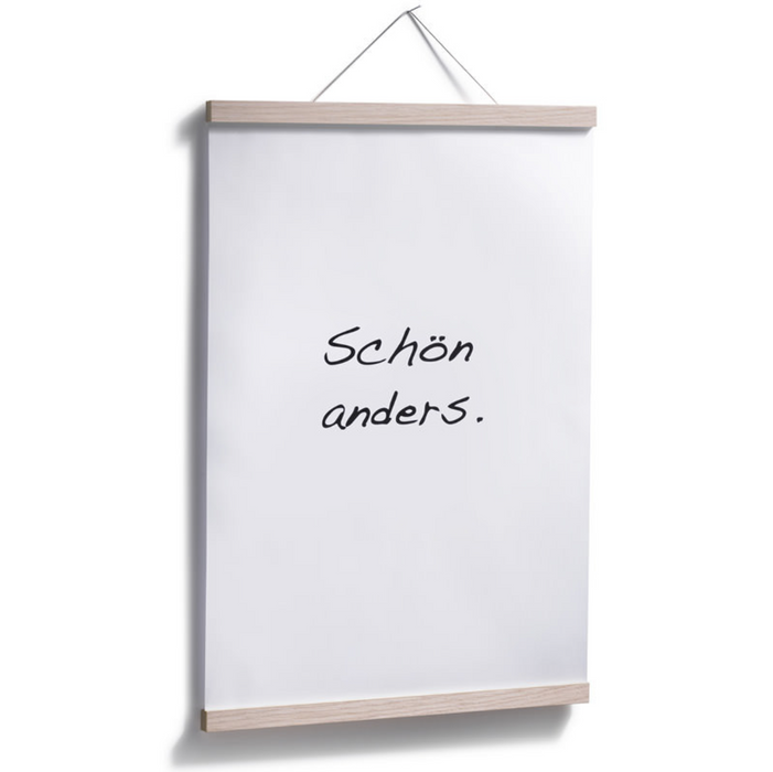 side by side Posterleiste 50 cm Eiche