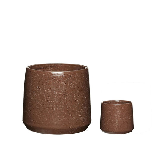 Vibe Blumentopf Keramik braun