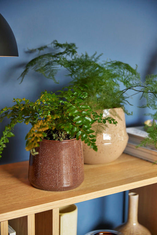 Vibe Blumentopf Keramik braun